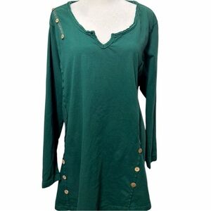 Joe Browns Cotton Button Jersey Tunic – Size 26 – Used